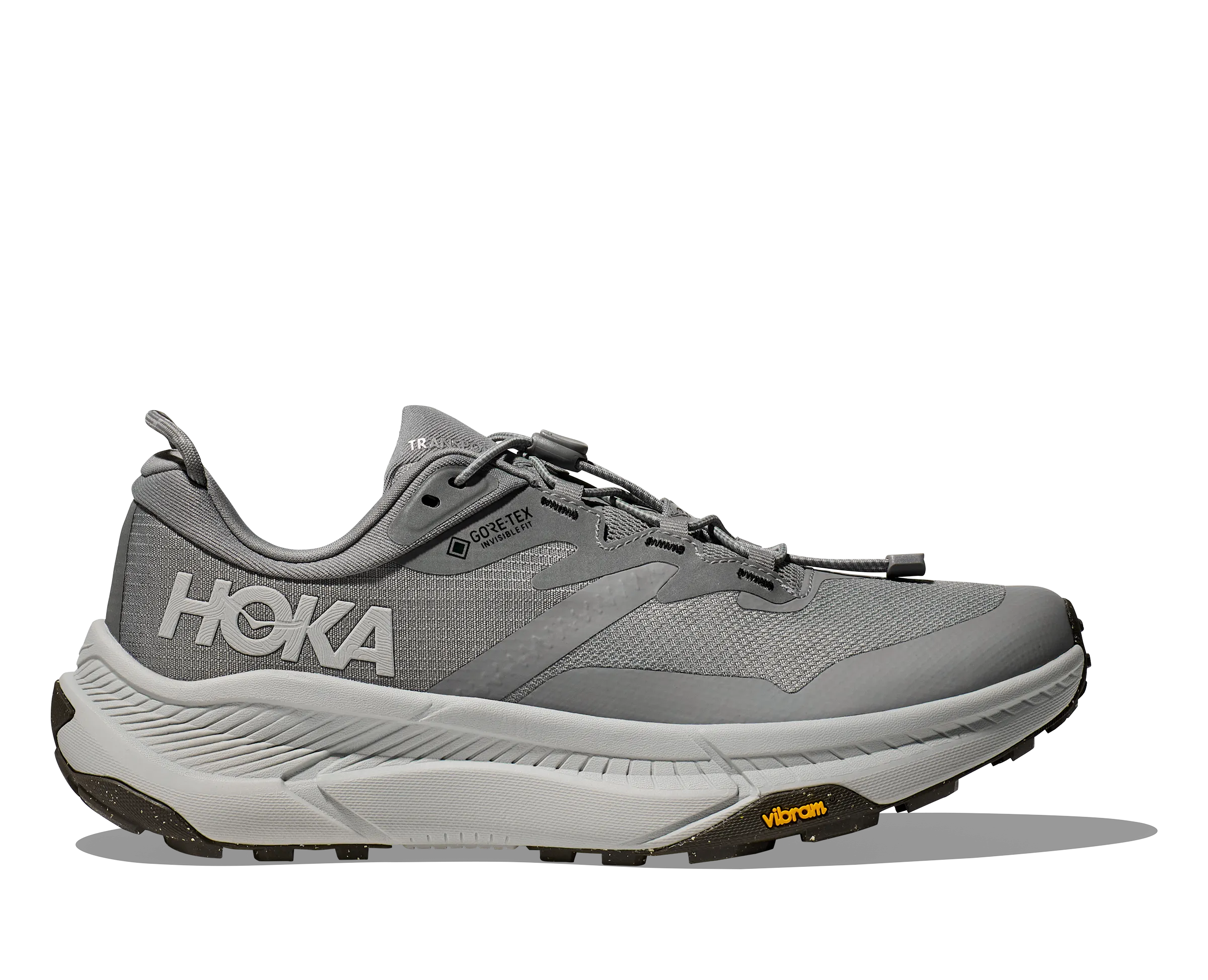 Men's Hoka Transport GTX Color: Galactic Grey / Stardust