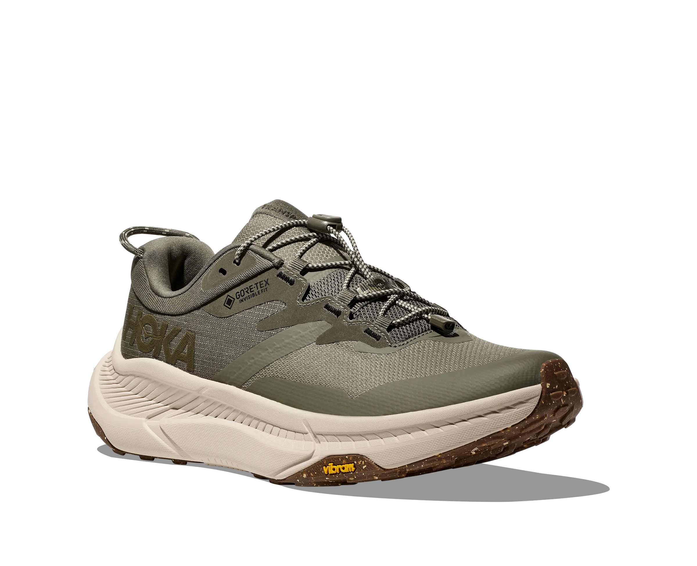 Men's Hoka Transport GTX Color: Slate / Oat Milk