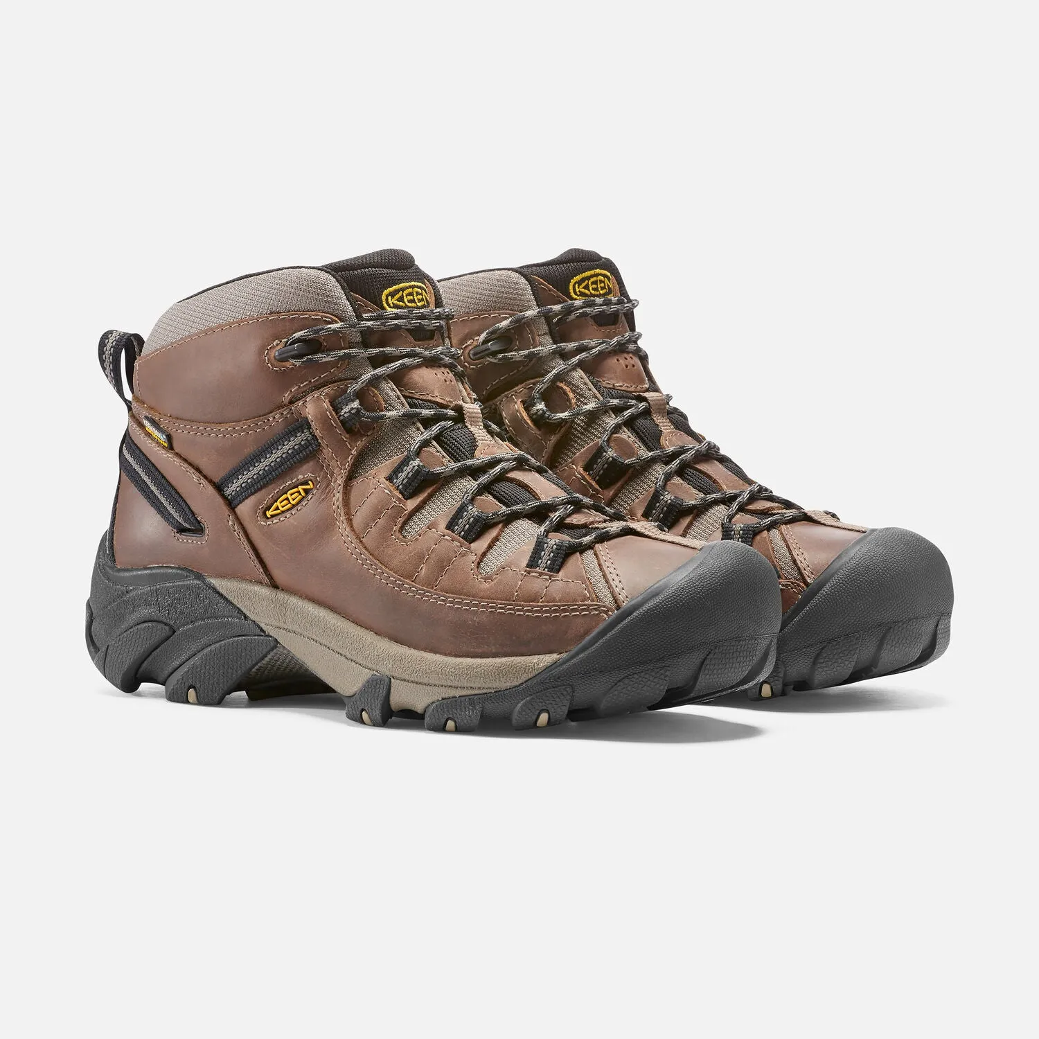 Men's Keen Targhee II Mid Waterproof Hiking Boots Color: Shitake/ Brindle