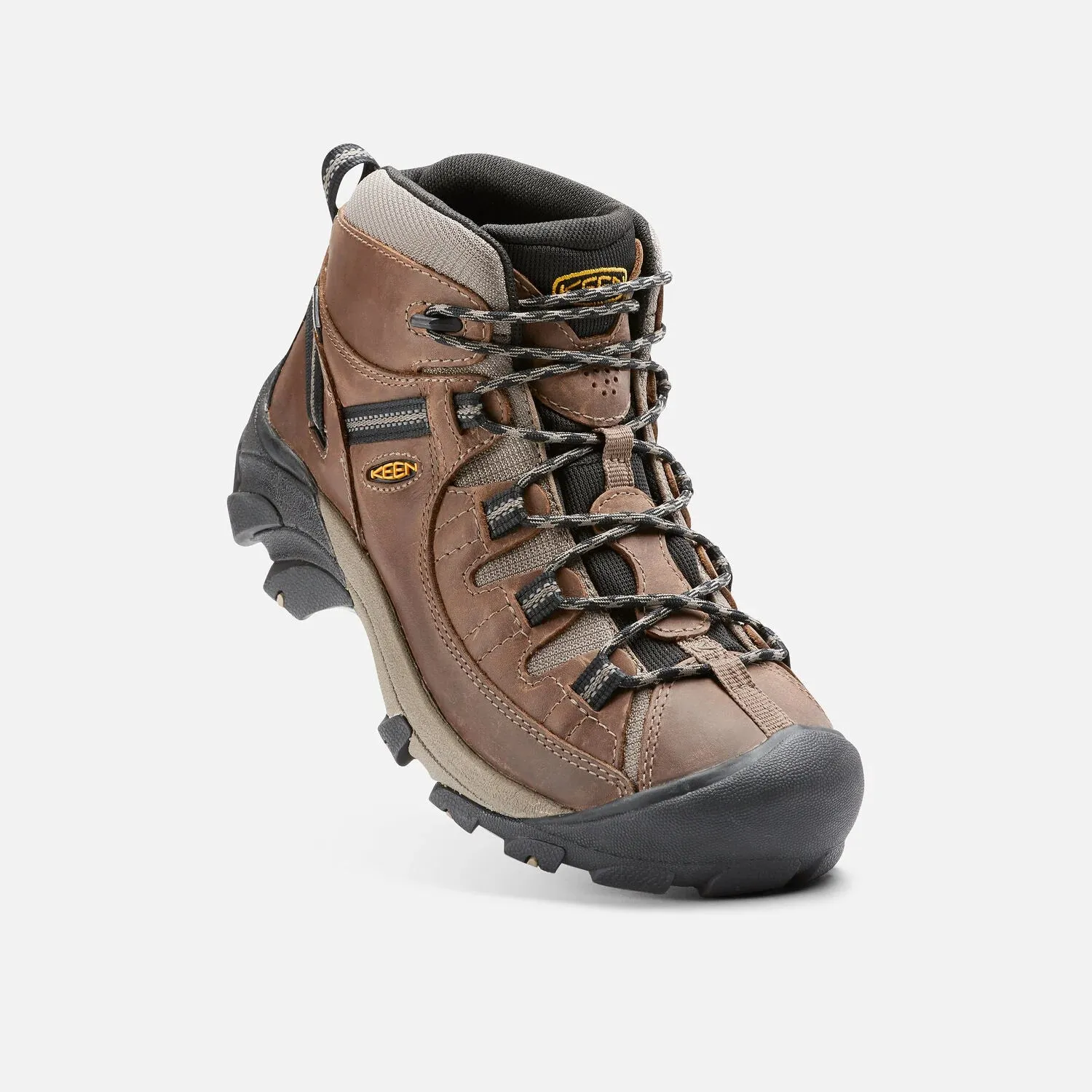 Men's Keen Targhee II Mid Waterproof Hiking Boots Color: Shitake/ Brindle