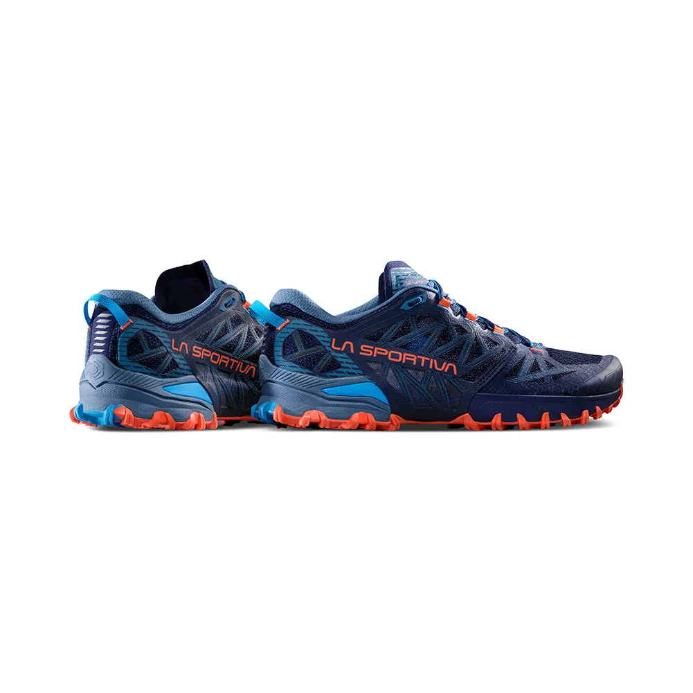 Men's La Sportiva Bushido III Color: Deep Sea / Cherry Tomato