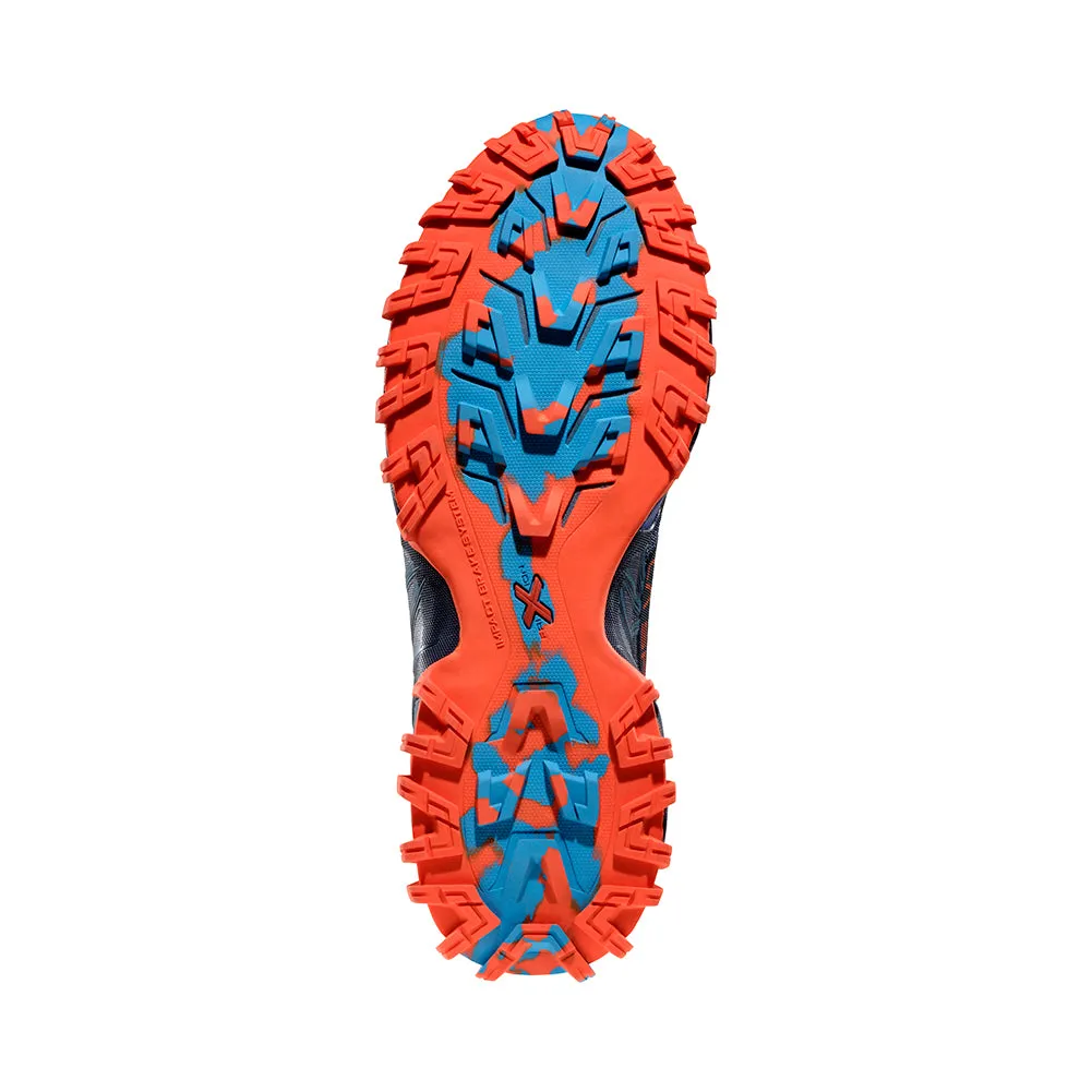 Men's La Sportiva Bushido III Color: Deep Sea / Cherry Tomato