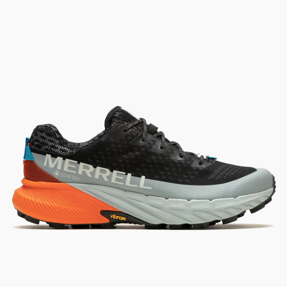 Men's Merrell Agility Peak 5 Gore-Tex Color: Black/ Tangerine