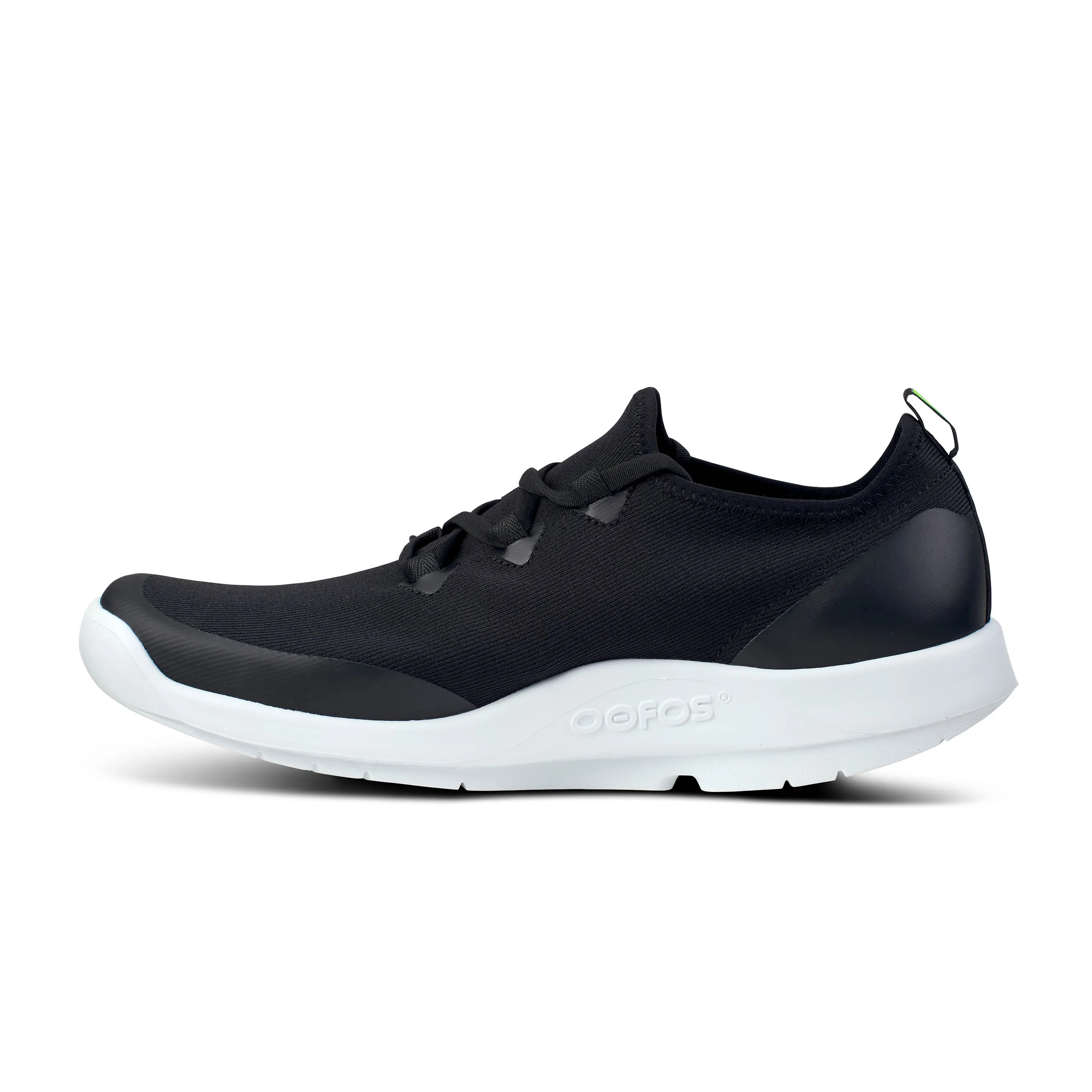 Men's Oofos OOmg Sport lS Low Shoe Color: White Black