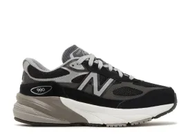 New Balance 990V6 BIG KID 'BLACK SILVER' sneakers, black