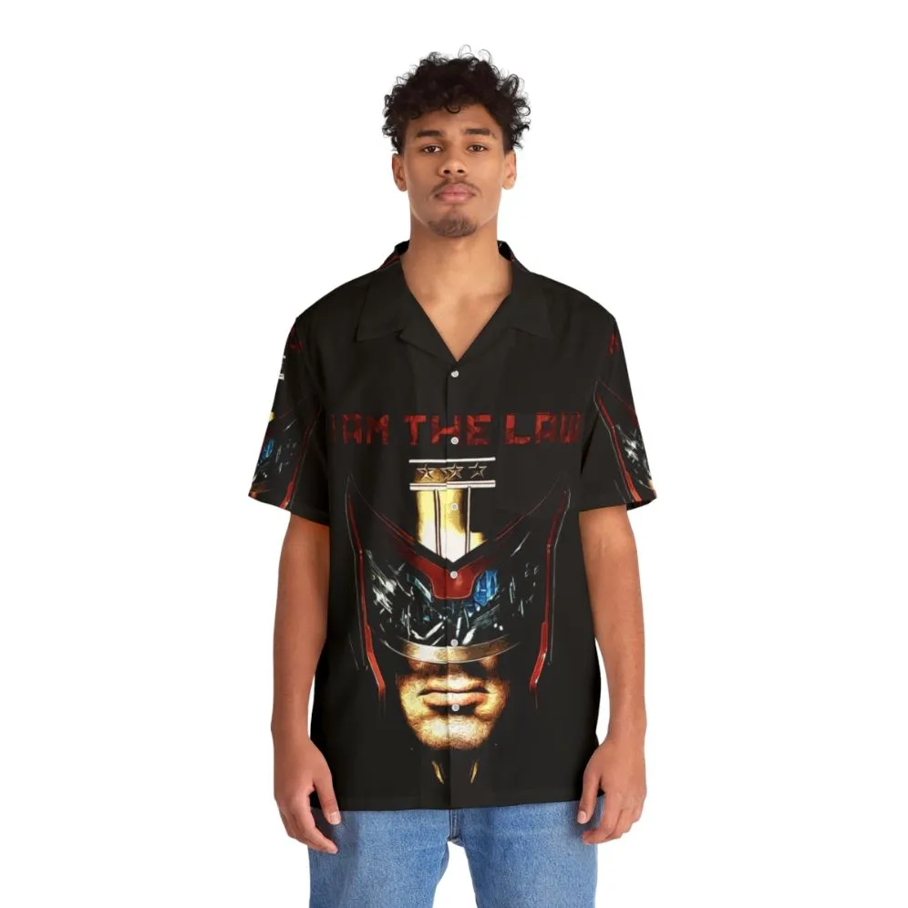 "I Am The Law" Futuristic Hawaiian Shirt