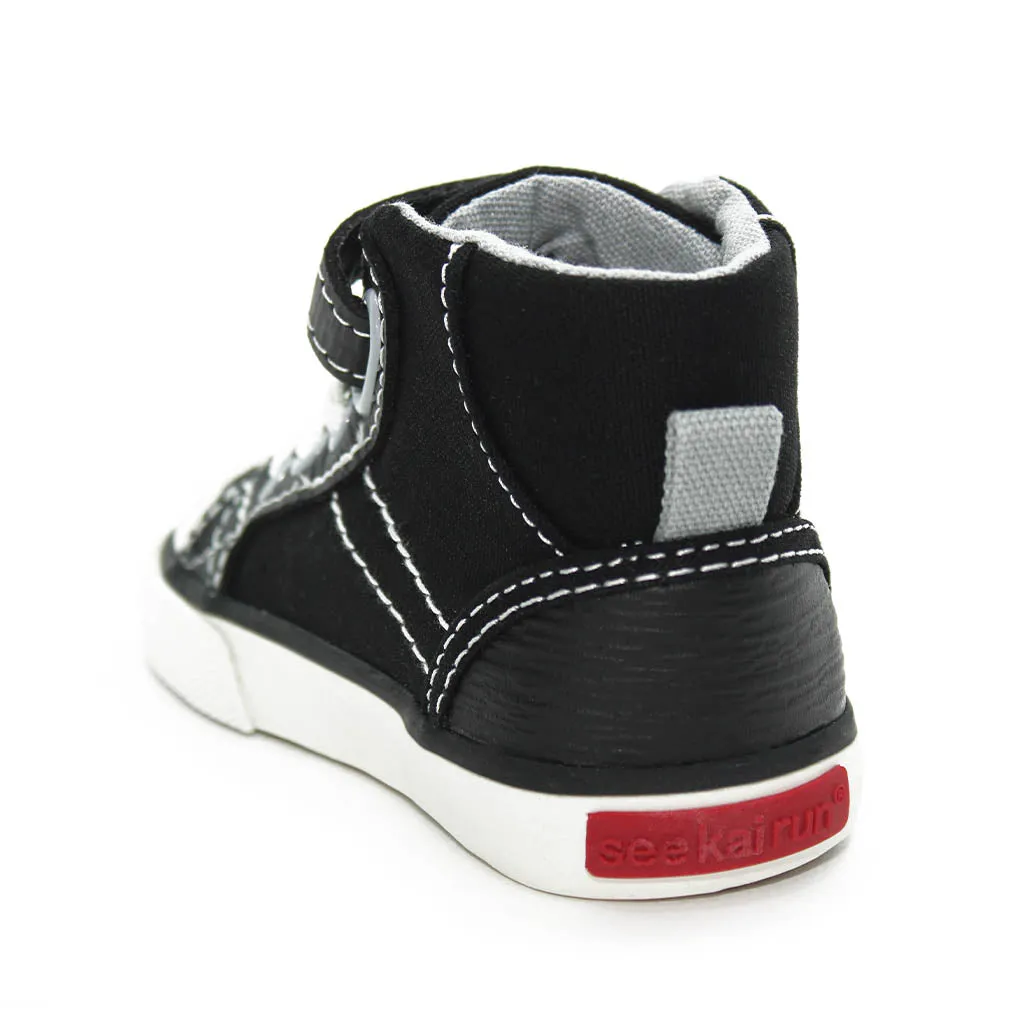 See Kai Run Dane Sneakers Black Infants Walkers Toddlers Kids Boys - Kids Shoes