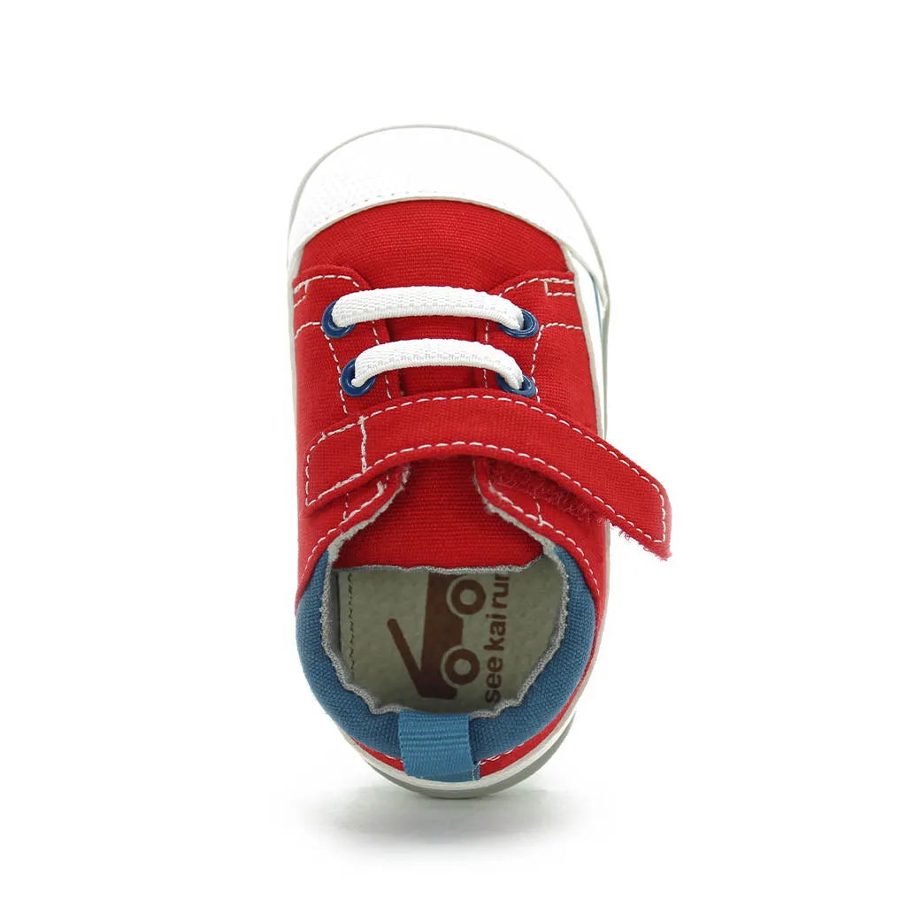 See Kai Run Stevie II Sneakers Red/Blue Infants Walkers Boys - Kids Shoes