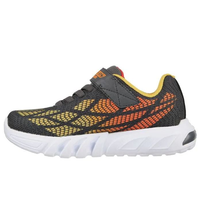 Skechers Boys Light Ups S Lights Flex Glow Elite Vorlo Charcoal Multi