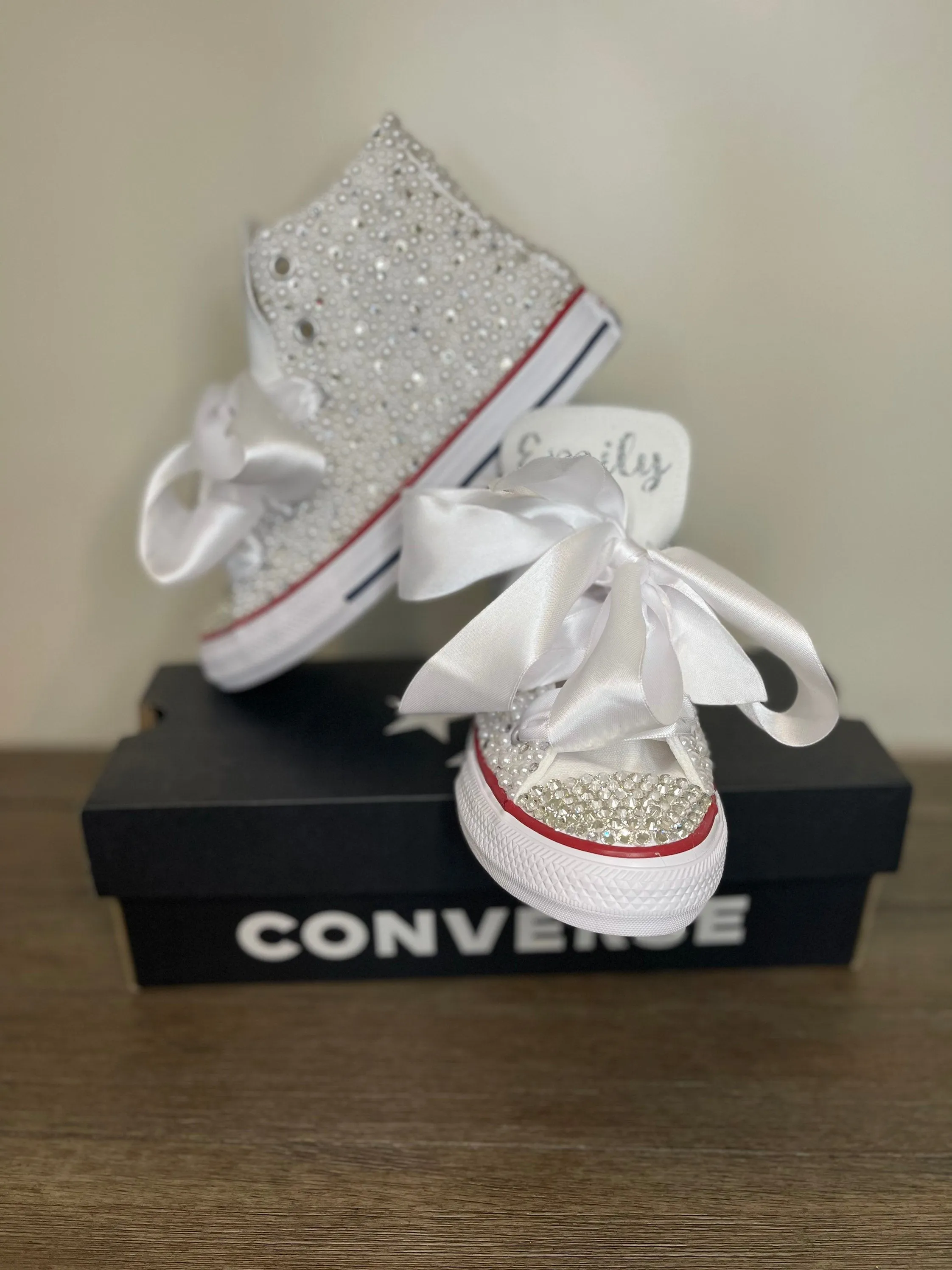 White Custom Converse