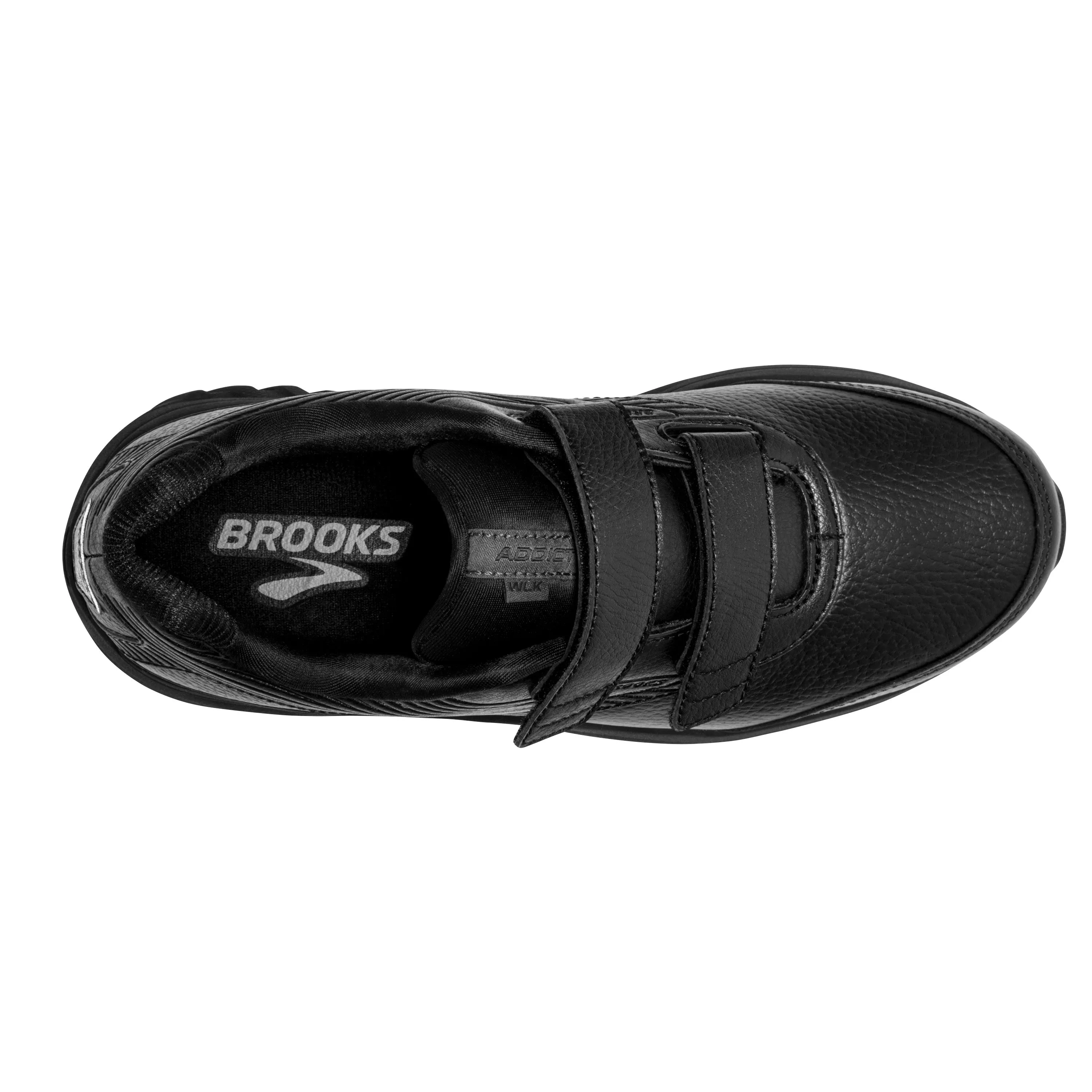 Women's Brooks Addiction Walker V-Strap 2 Color: Black/ Black  (EXTRA WIDE WIDTH)