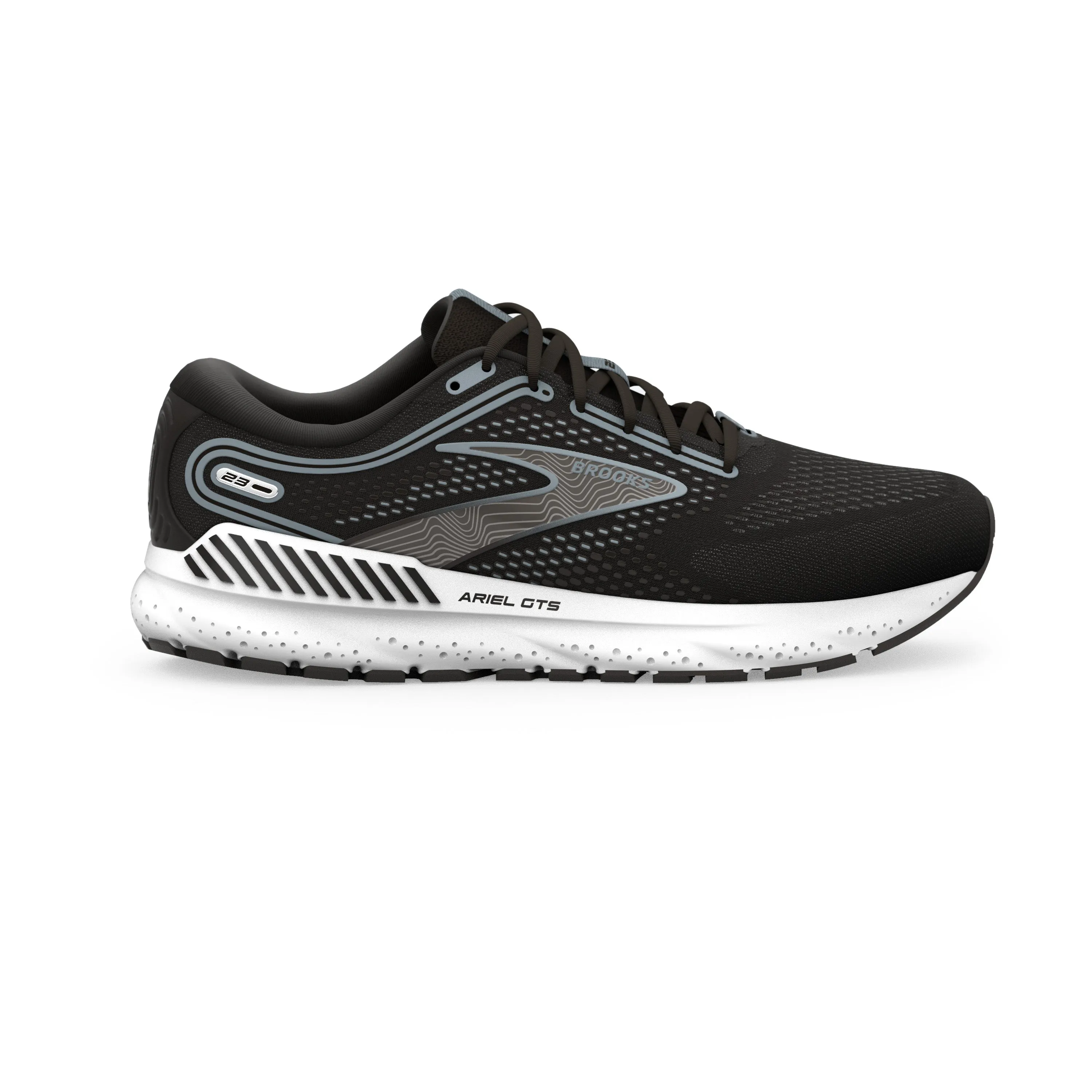 Women's Brooks Ariel GTS 23 Color: Black/Grey/White