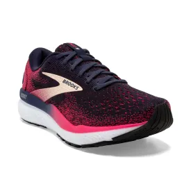 Women's Brooks Ghost 16 Color: Peacaot / Rasberry / Apricot (NARROW WIDTH)