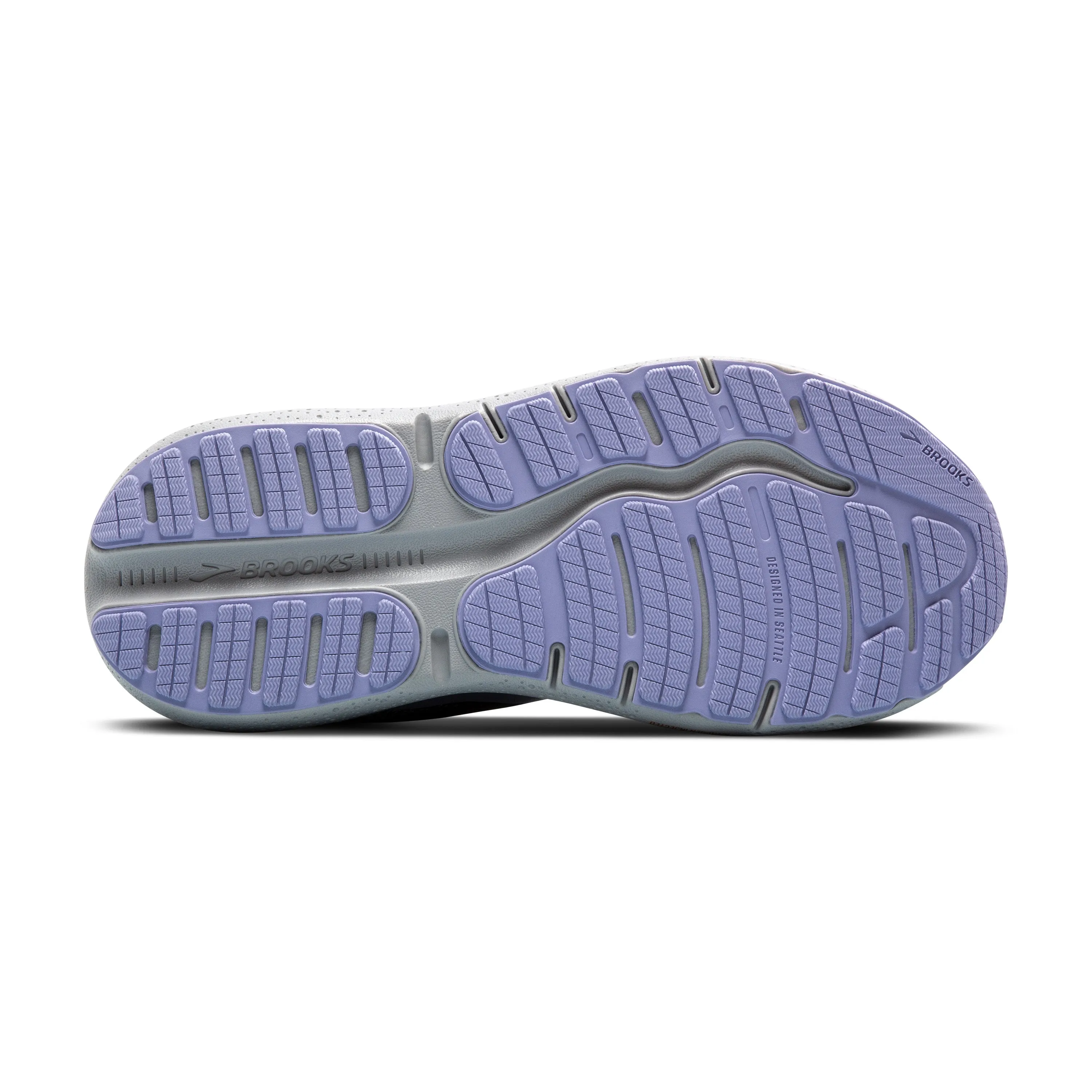 Women's Brooks Ghost Max 2 Color: Ebony/Sweet Lavender/Alloy