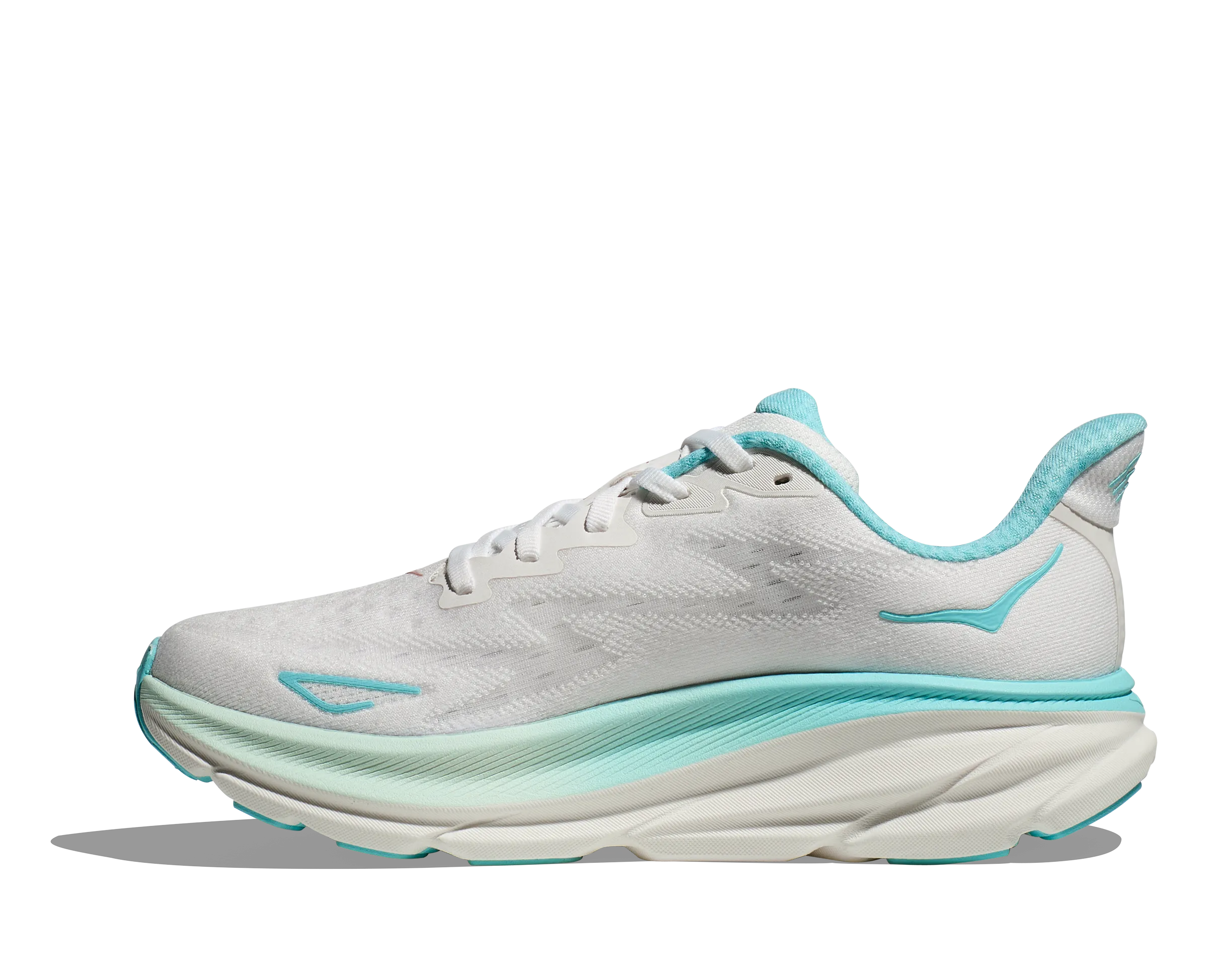 Women's Hoka Clifton 9 Color: Frost/Rose Gold (WIDE WIDTH)