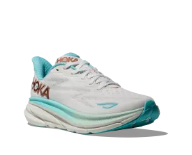 Women's Hoka Clifton 9 Color: Frost/Rose Gold (WIDE WIDTH)