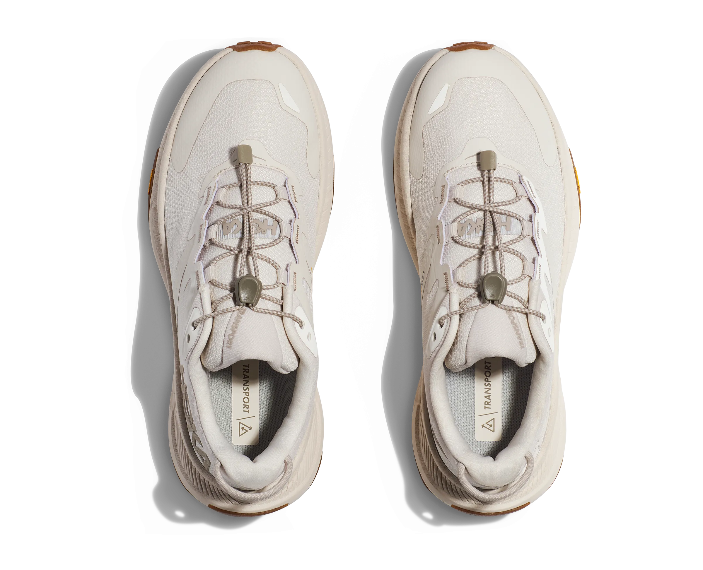 Women's Hoka Transport Color: Eggnog/Eggnog