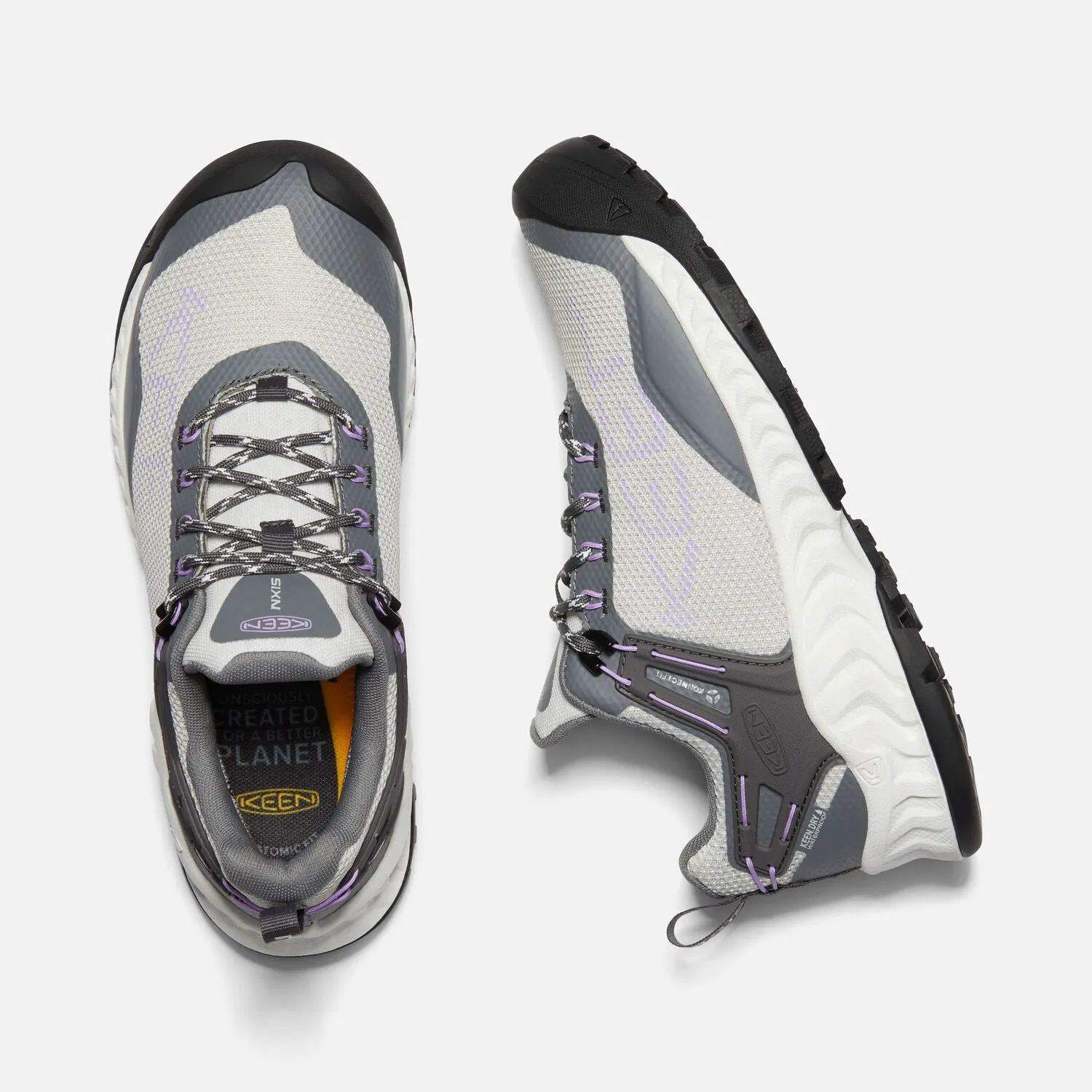 Women's Keen NXIS EVO Waterproof Color: Steel Grey/English Lavender