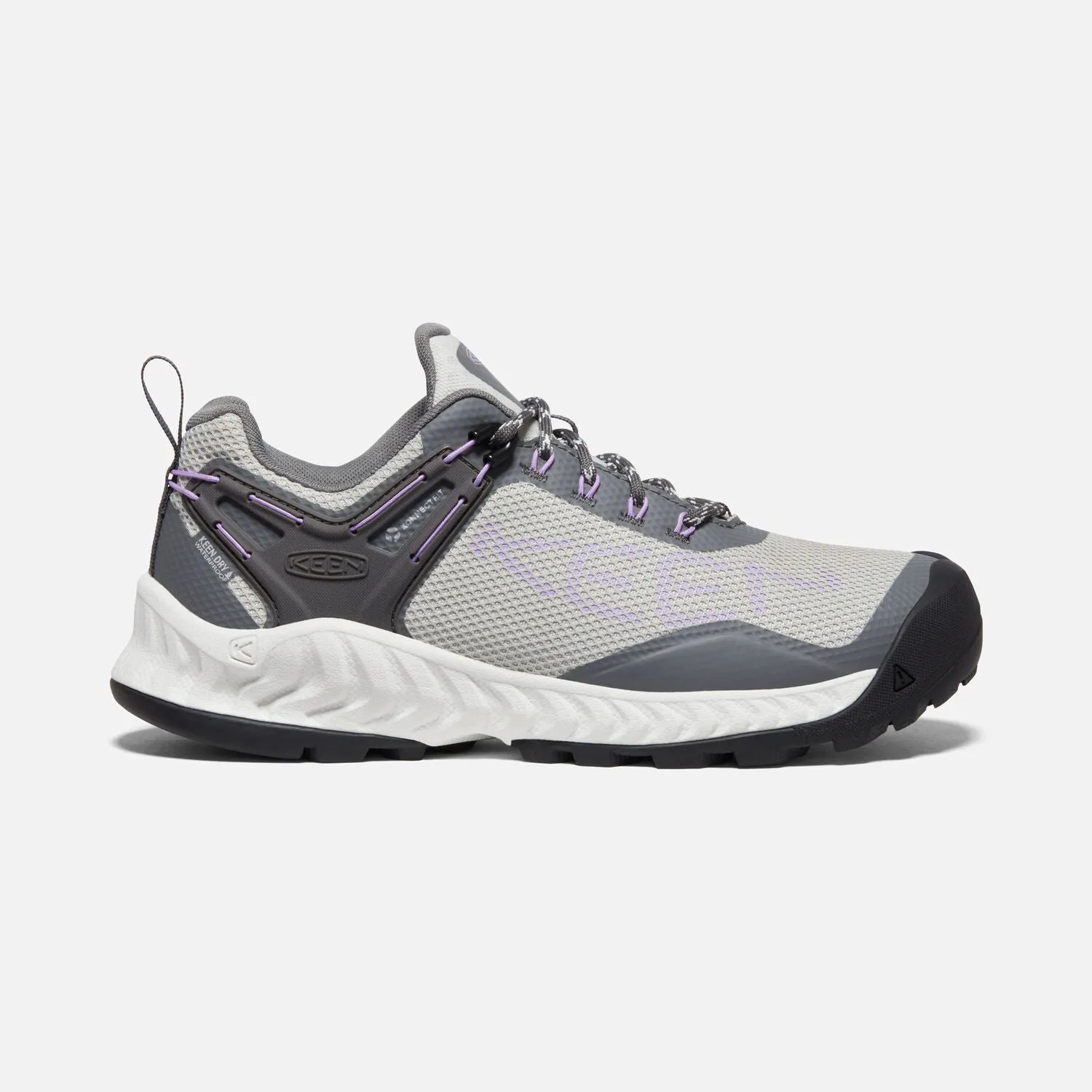 Women's Keen NXIS EVO Waterproof Color: Steel Grey/English Lavender