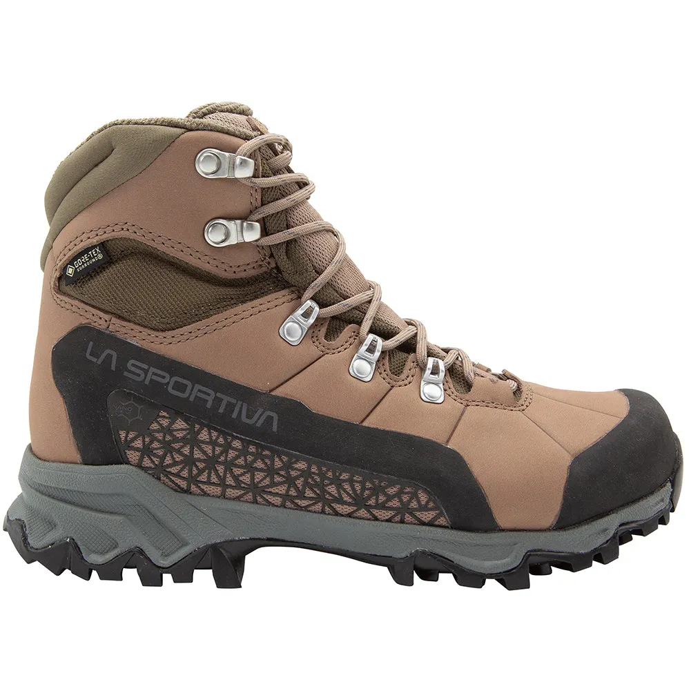 Women's La Sportiva Nucleo High II GTX Color: Cedar / Sand Dune (WIDE WIDTH)