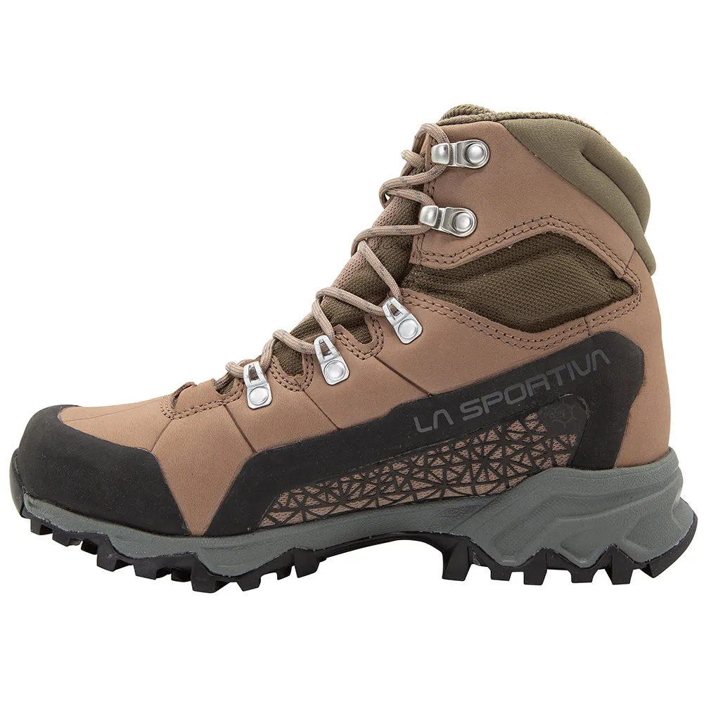 Women's La Sportiva Nucleo High II GTX Color: Cedar / Sand Dune