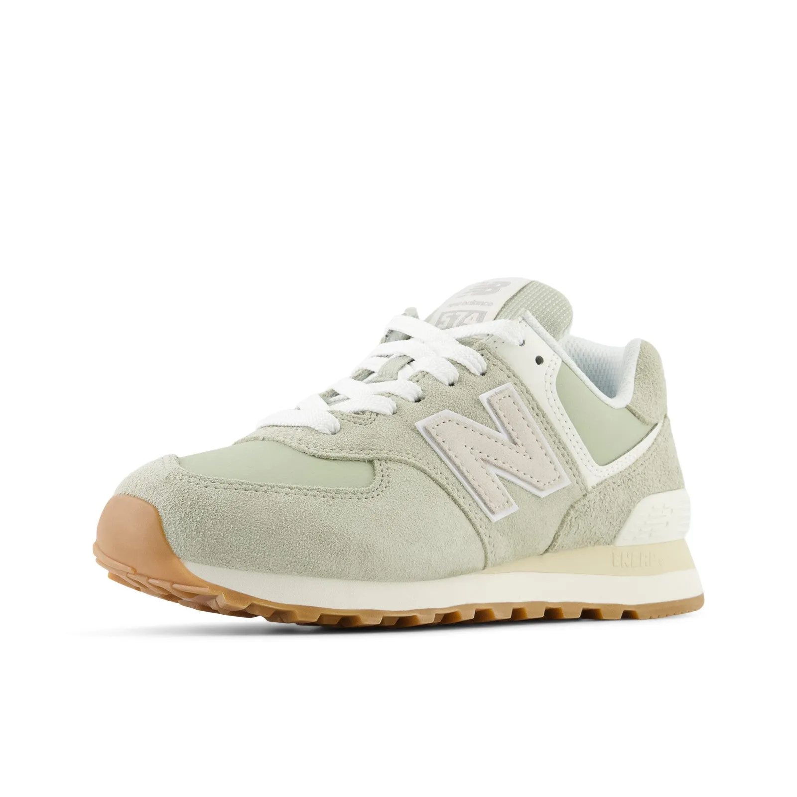 Women's New Balance 574 Color: Olivine/ Moonbeam