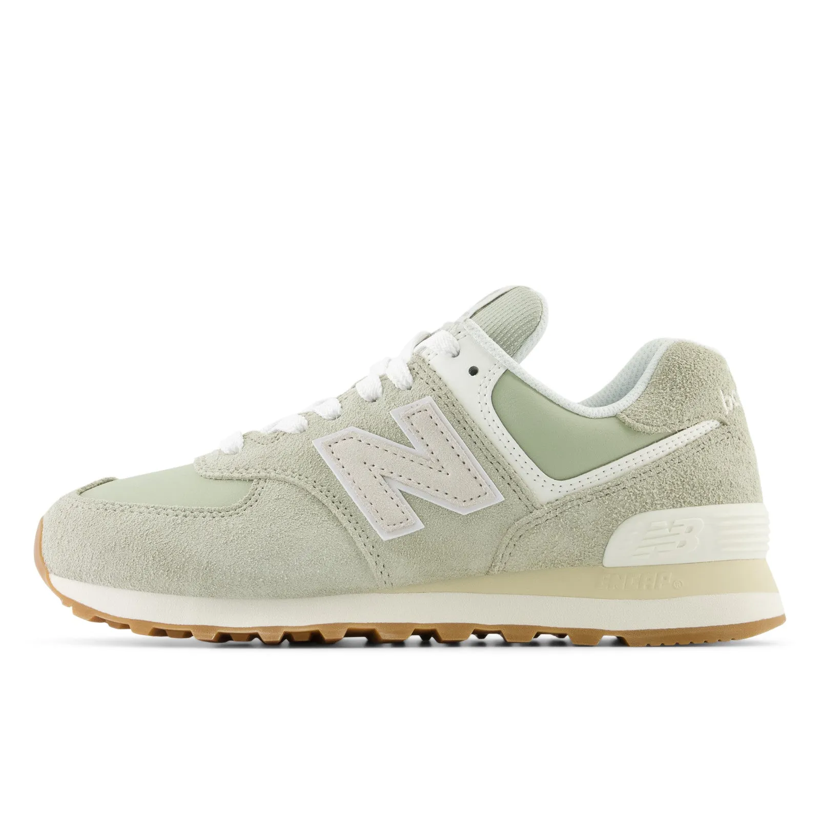 Women's New Balance 574 Color: Olivine/ Moonbeam